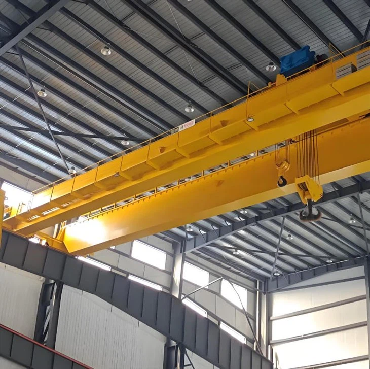 Grue de pont de chariot de grue de pont roulant de double poutre de LH