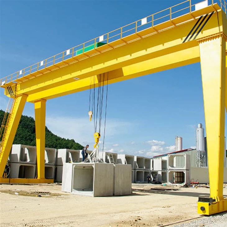 Grue à portique à double faisceau mobile