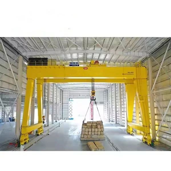 Grue de portique au-dessus