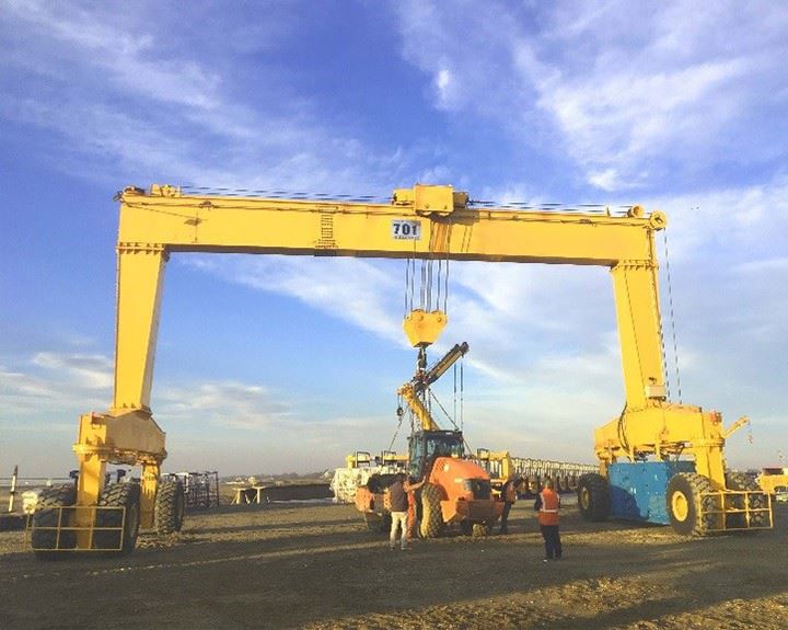 Single-Girder Electric Rubber-Tired Gantry Crane